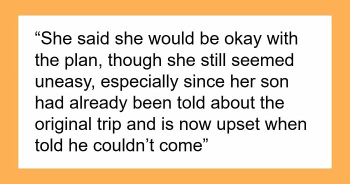 Son Wants To Feel Special By Going On First Vacation With Dad, Refuses To Go If Stepbro Is Going