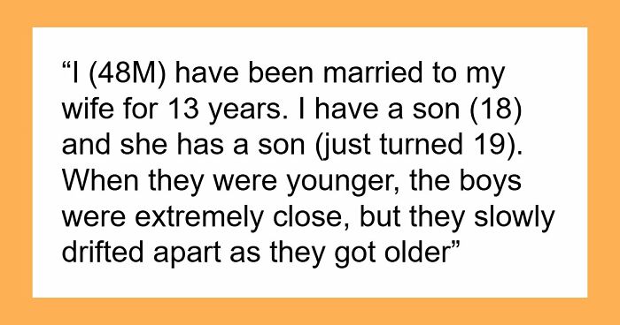 Son Wants To Feel Special By Going On First Vacation With Dad, Refuses To Go If Stepbro Is Going
