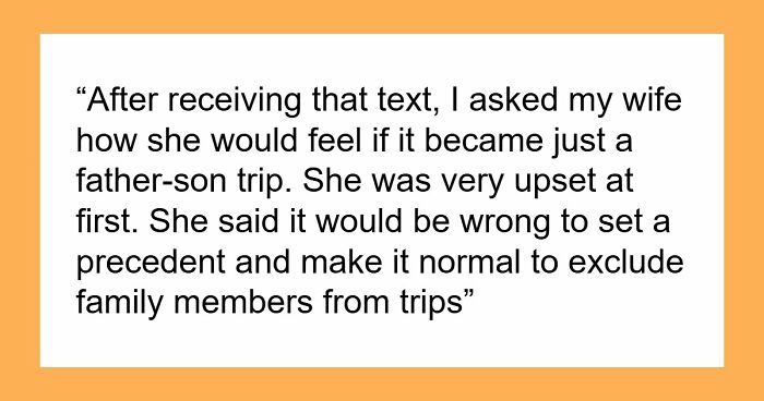 Son Wants To Feel Special By Going On First Vacation With Dad, Refuses To Go If Stepbro Is Going