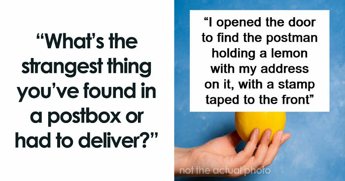 42 Of The Weirdest Packages Mailmen Found In Postboxes Or Had To Deliver