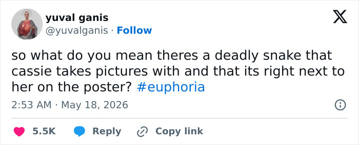 Sydney Sweeney Takes It All Off For "Bizarre" 'Euphoria' Scene—And This Time There's A Snake