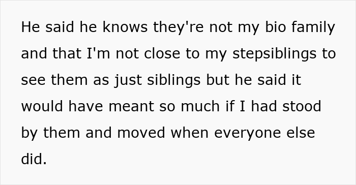 Text about family dynamics and teen prioritizing education over family