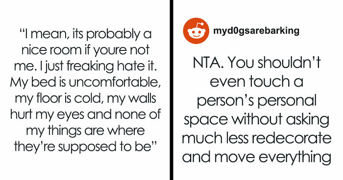 Sister Redecorates Sibling’s Room As A Surprise, Gets Told “I Hate You” When They Come Home