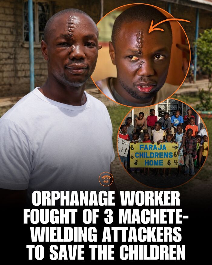 Orphanage worker fights three machete attackers to save children