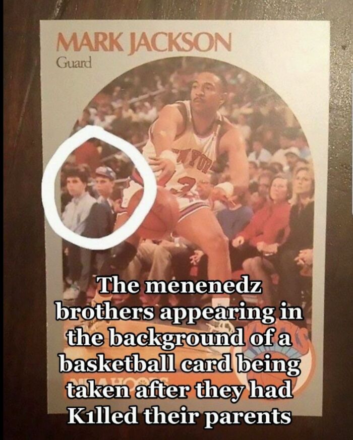 Menendez brothers appear in background of basketball card after k*****g their parents
