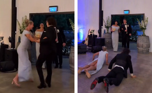 Wedding Guests Caught Off Guard After Bridesmaid’s Reception Dance Ends In Disastrous Wardrobe Malfunction