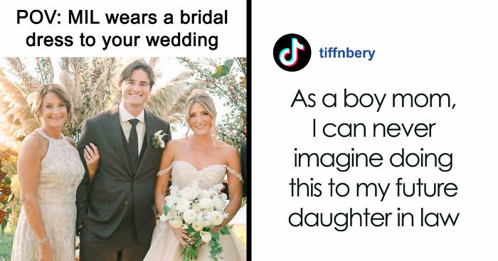 MIL Picks The Worst Possible Dress To Son’s Wedding, Gets Offended They Edit Her In The Photos