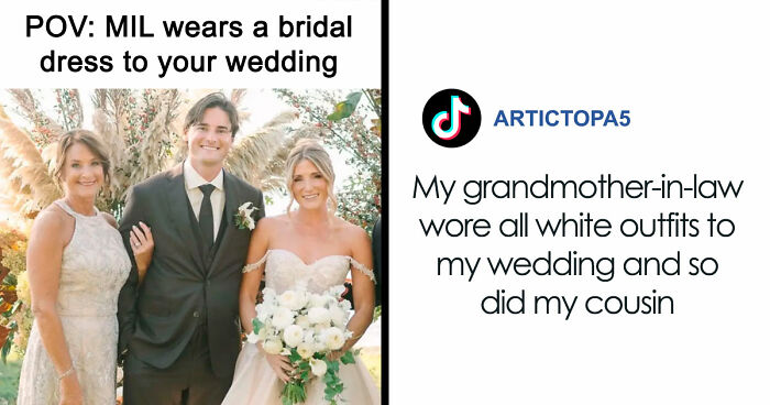 MIL Picks The Worst Possible Dress To Son’s Wedding, Gets Offended They Edit Her In The Photos
