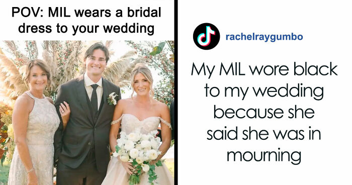 MIL Picks The Worst Possible Dress To Son’s Wedding, Gets Offended They Edit Her In The Photos