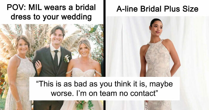 MIL Picks The Worst Possible Dress To Son’s Wedding, Gets Offended They Edit Her In The Photos