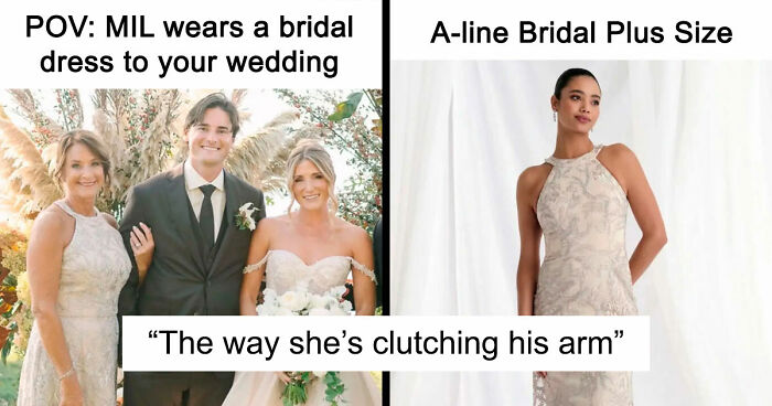 MIL Picks The Worst Possible Dress To Son’s Wedding, Gets Offended They Edit Her In The Photos