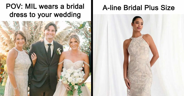 MIL Picks The Worst Possible Dress To Son’s Wedding, Gets Offended They Edit Her In The Photos