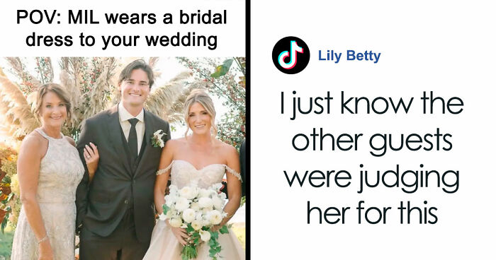 MIL Picks The Worst Possible Dress To Son’s Wedding, Gets Offended They Edit Her In The Photos