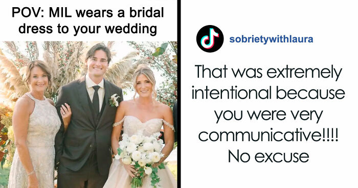 MIL Picks The Worst Possible Dress To Son’s Wedding, Gets Offended They Edit Her In The Photos