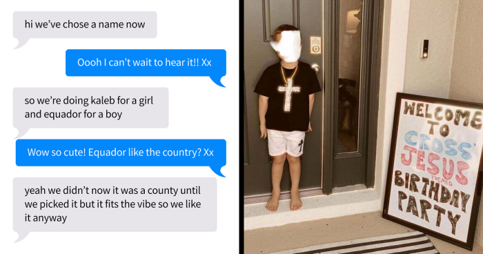 “Mckelteigh And Lintleighmaye”: 58 Times Parents Didn’t Think Straight When Naming Their Kids