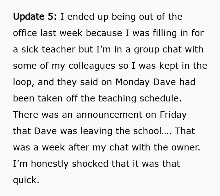 English Teacher Tells Students Her Coworker Has A Wife And Child, Learns Why He Kept It A Secret
