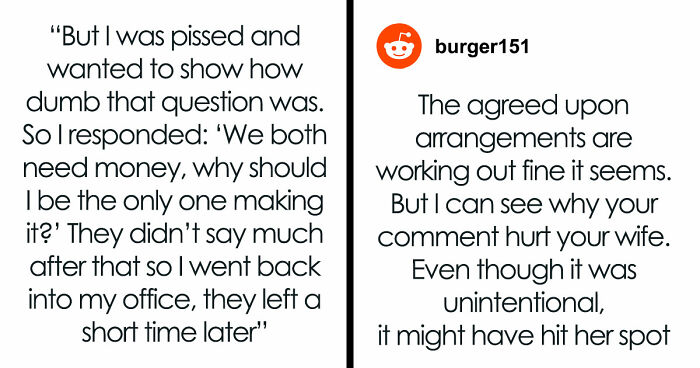 Guy Defends Household Setup To Judgmental Friends, His Breadwinner Comment Leaves His Wife In Tears