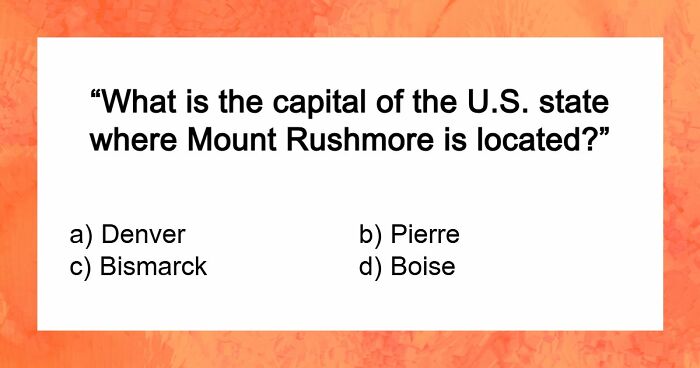 “Are You Smarter Than The Average U.S. Citizen?”: Take This State Capitals Challenge