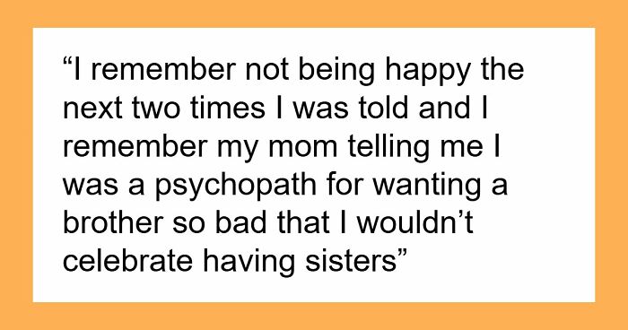 Lonely 16YO Wants A Brother As He Has 5 Sisters, Parents Who Enforced Gender Roles Shame Him For It