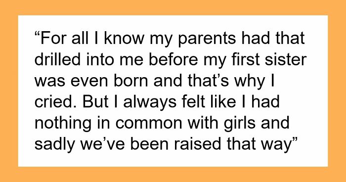 Lonely 16YO Wants A Brother As He Has 5 Sisters, Parents Who Enforced Gender Roles Shame Him For It