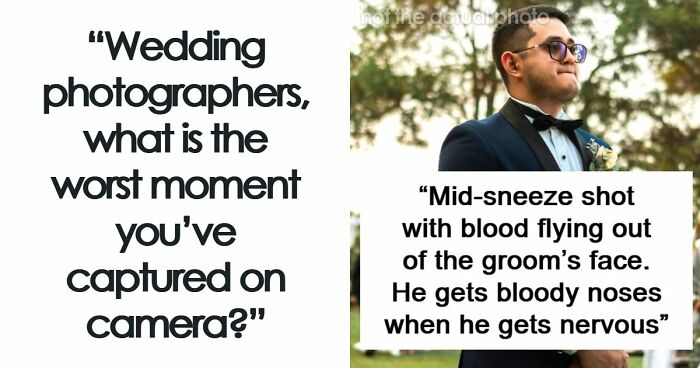 “Perfect Mid-Sneeze Shot”: 33 Of The Worst Moments Photographers Saw And Captured At Weddings
