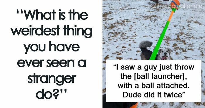 62 Times People Watched A Total Stranger Do Something So Absurd, They Questioned Their Own Sanity