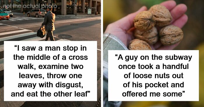 62 Times People Watched A Total Stranger Do Something So Absurd, They Questioned Their Own Sanity