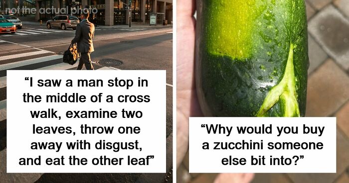 62 Times People Watched A Total Stranger Do Something So Absurd, They Questioned Their Own Sanity