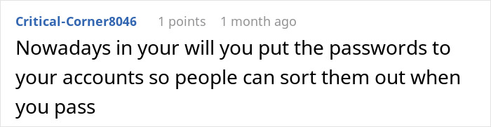 Suggestion to include account passwords in wills to manage digital afterlife