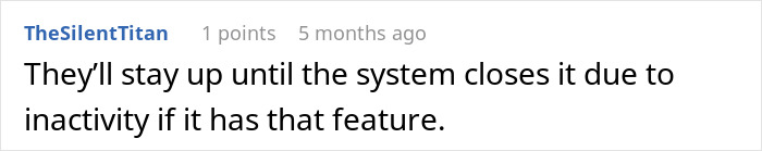 User notes inactive accounts stay until system closes them for inactivity