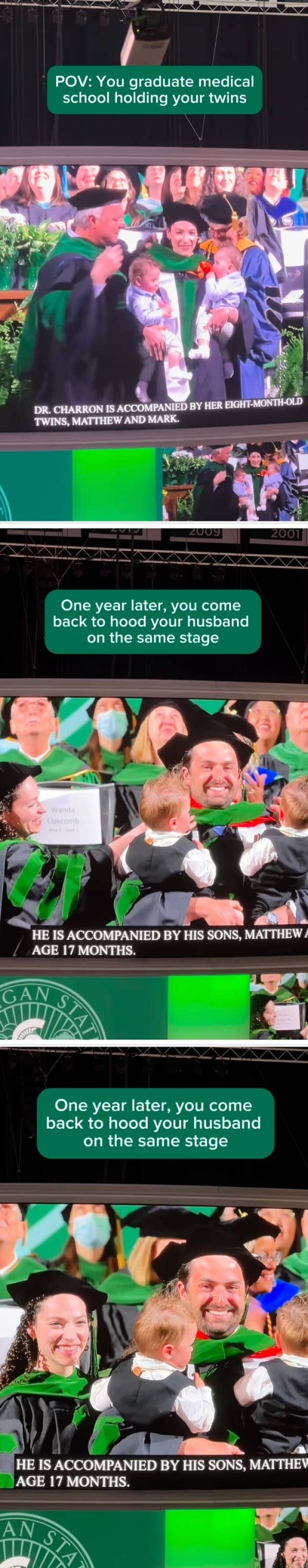 Becoming A Doctor One Year, Then Hooding Your Husband As He Becomes One The Next. 💚