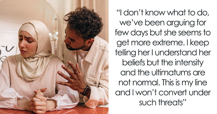 Wife Becomes Muslim Overnight, Husband Calls Her Therapist As She Demands He Do The Same Or Lose Her