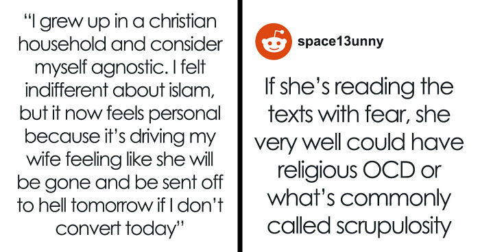 Wife Becomes Muslim Overnight, Husband Calls Her Therapist As She Demands He Do The Same Or Lose Her