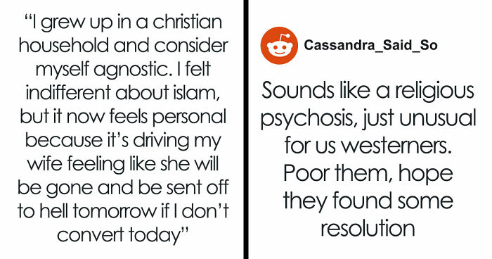 Wife Becomes Muslim Overnight, Husband Calls Her Therapist As She Demands He Do The Same Or Lose Her