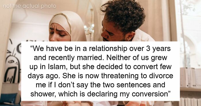 Wife Becomes Muslim Overnight, Husband Calls Her Therapist As She Demands He Do The Same Or Lose Her
