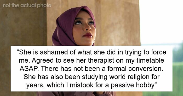Wife Becomes Muslim Overnight, Husband Calls Her Therapist As She Demands He Do The Same Or Lose Her