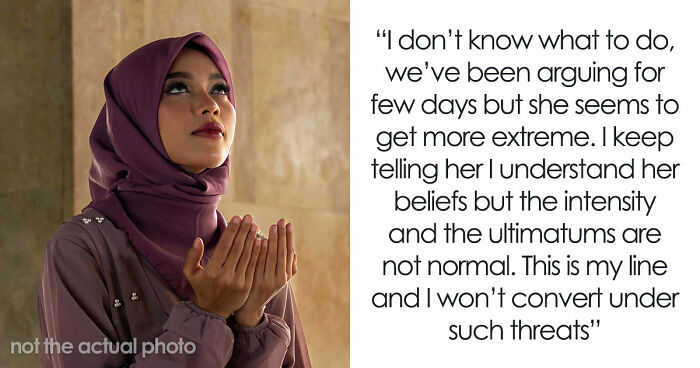 Wife Becomes Muslim Overnight, Husband Calls Her Therapist As She Demands He Do The Same Or Lose Her