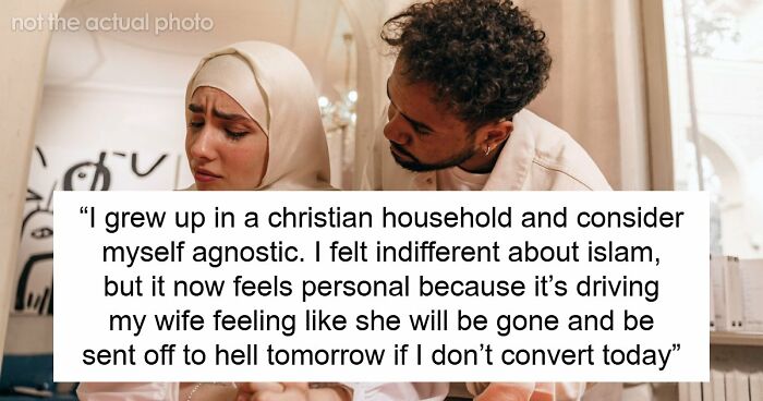 Wife Becomes Muslim Overnight, Husband Calls Her Therapist As She Demands He Do The Same Or Lose Her