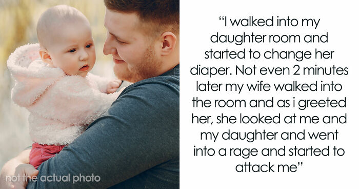 Wife Suddenly Goes Psycho On Hubby Just For Changing Daughter’s Diaper, He’s Lost For Words
