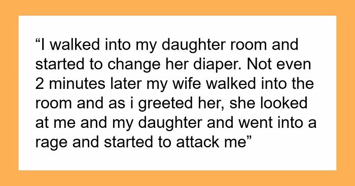 Wife Suddenly Goes Psycho On Hubby Just For Changing Daughter’s Diaper, He’s Lost For Words