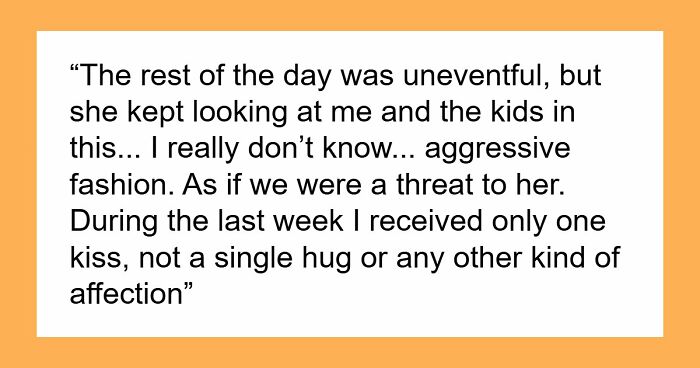 Wife Suddenly Becomes Rude And Cold Towards Her Kids And Husband, He’s Worried As She Just Leaves