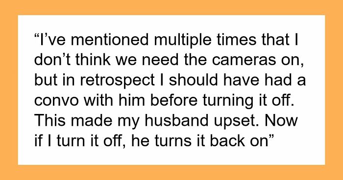 Marriage On The Rocks As Hubby Gets Super Controlling About Living Room Camera, Wife Is Done