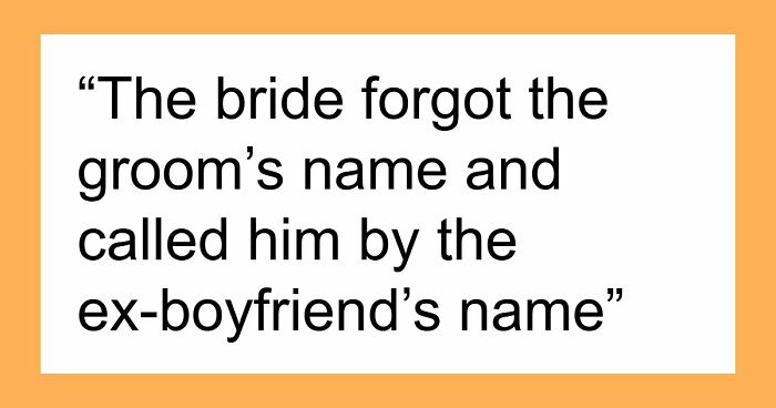 “Got Married And Arrested On The Same Day”: 69 Weddings That Went Completely Off The Rails
