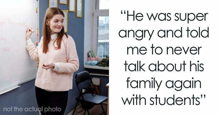 English Teacher Tells Students Her Coworker Has A Wife And Child, Learns Why He Kept It A Secret