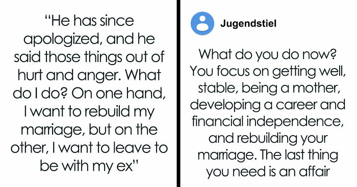 Cheater Refuses To Take Accountability For Affair, Torn Between Husband And Ex She Cheated With