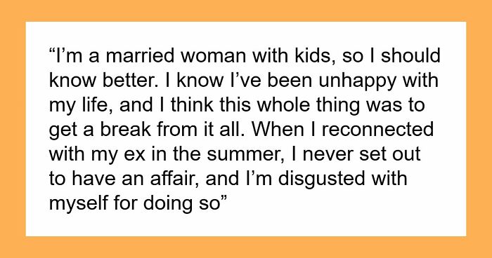 Cheater Refuses To Take Accountability For Affair, Torn Between Husband And Ex She Cheated With