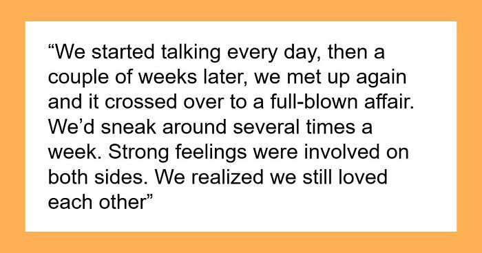 Cheater Refuses To Take Accountability For Affair, Torn Between Husband And Ex She Cheated With