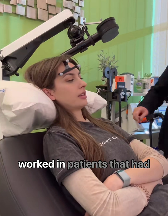 Woman undergoing brain scan in extreme human experiment for women's health