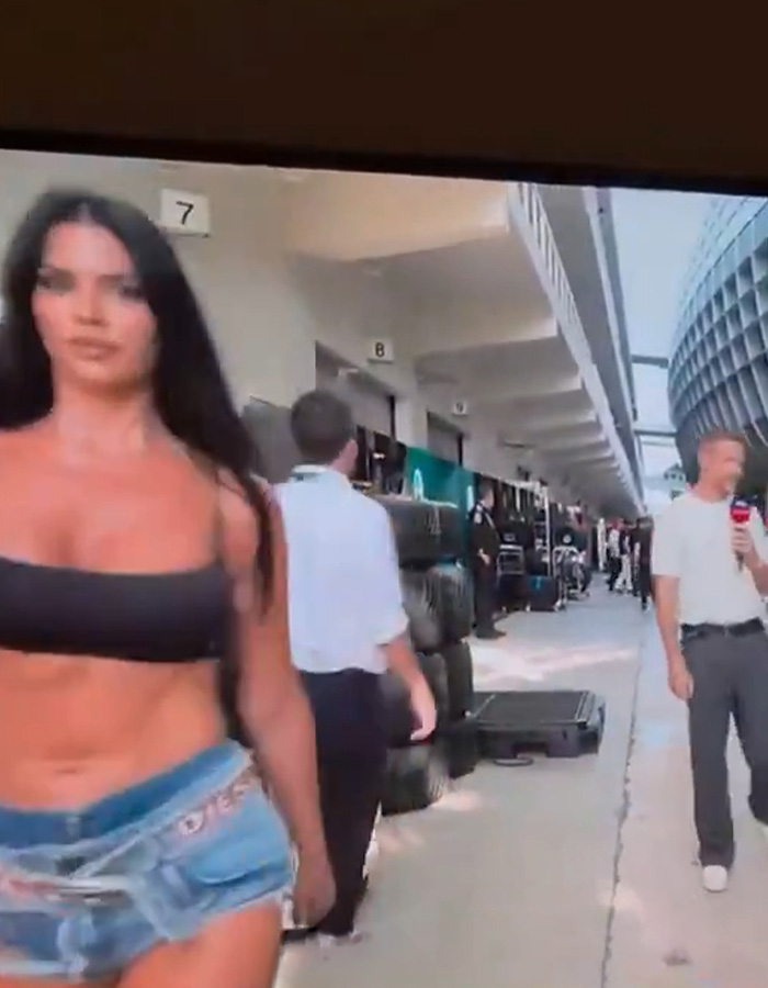 World Cup Fan Goes Viral After Capturing Formula 1 Cameraman's Attention