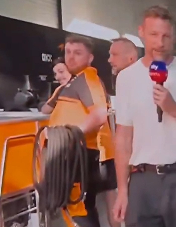 World Cup Fan Goes Viral After Capturing Formula 1 Cameraman's Attention